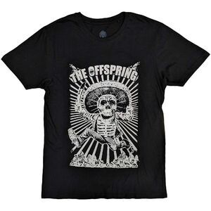 The Offspring Unisex Adult Jumping Skeleton T-Shirt / Black